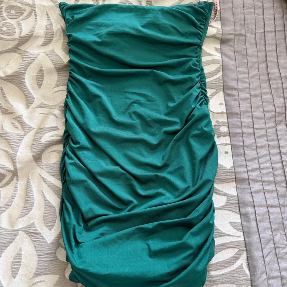 Oh Polly Emerald Green Halter Cutout Bodycon Dress - Picture 5 of 5